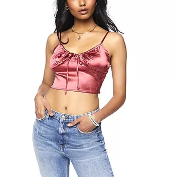 Forever 21 Juniors Womens Sweetheart Neck Camisole - Picture 1 of 4